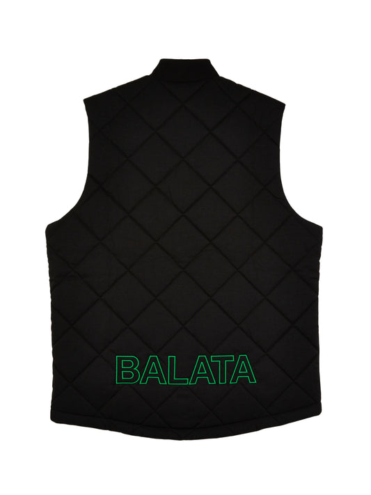 ADIDAS BALATA GO-TO QUILTED DWR VEST BLACK