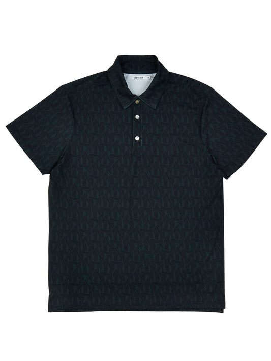 RESORT WASHED BLACK R POLO